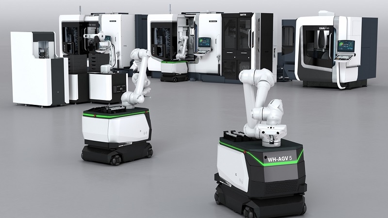 自律走行型ロボットをローカル５Gで遠隔操作／DMG森精機