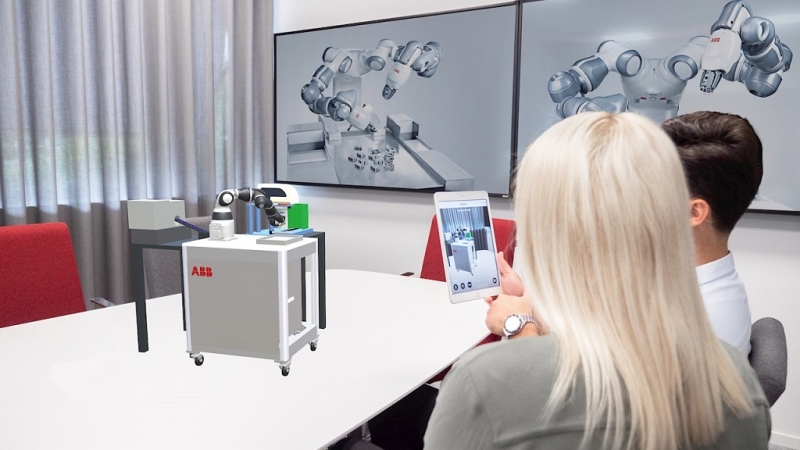 AR技術でロボットシステムの検討が容易に／ABB