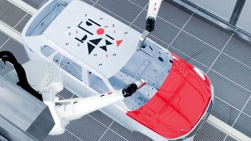 車体に色・柄を直接インクジェット印刷／ABB