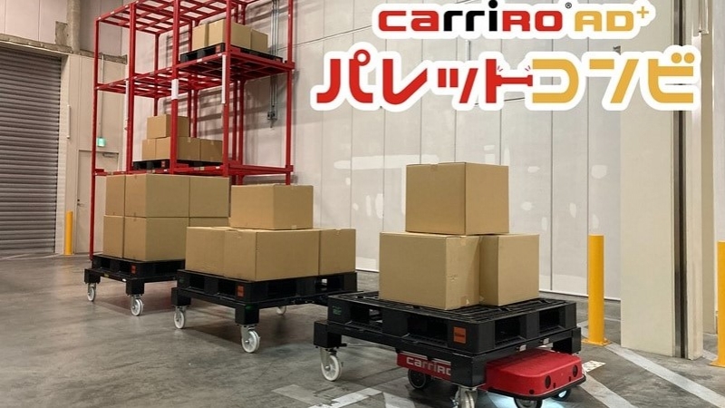 連結して複数パレットを１台で搬送／ZMP