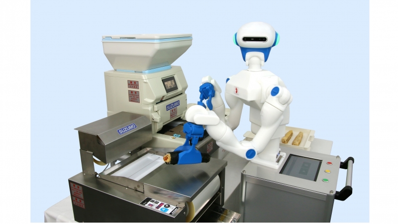 協働ロボットで巻き寿司製造を自動化／アールティ