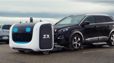 仏ベンチャーと協業し、完成車を自動搬送／三菱重工業、三菱重工機械システム