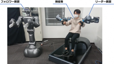 人型ロボの遠隔力制御技術をNTTコムと開発／東京ロボティクス