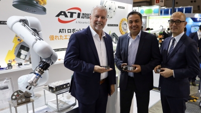 [2023国際ロボット展リポートvol.19]ロボットにプラスαで機能を付与／ATI、ワコ……