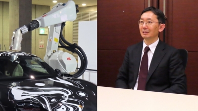 フォーミュラEで環境性の高いロボット塗装技術もアピール／ABB中島秀一郎社長