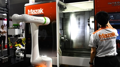 協働ロボットで「生産性向上」を提案／ヤマザキマザック
