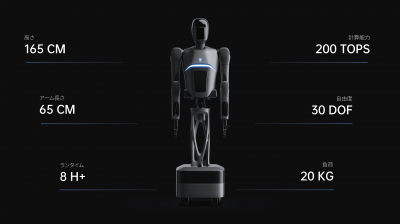 新型の半ヒト型ロボットを発表／Pudu Robotics