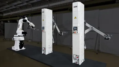 プレス機と高速・高精度に連携、ワーク搬送用の産業用ロボットを発売／アイダエンジニアリング