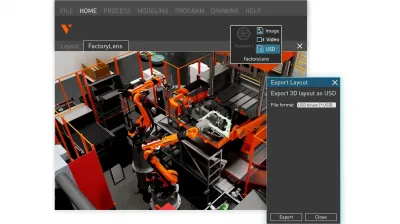 工場設備のシミュレーションソフトに新機能「Factory Lens」を追加／Visual ……
